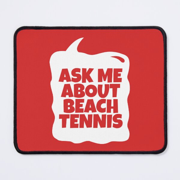 Item preview, Ask Me About Beach Tennis Red Speech Bubble designed and sold by MaryAller.