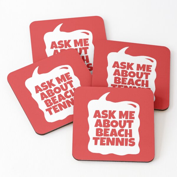 Item preview, Ask Me About Beach Tennis Red Speech Bubble designed and sold by MaryAller.