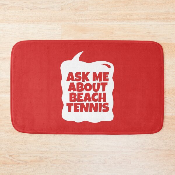 Item preview, Ask Me About Beach Tennis Red Speech Bubble designed and sold by MaryAller.