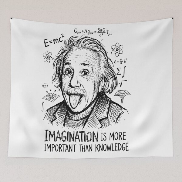 Item preview, Albert Einstein: Imagination Is More Important Than Knowledge designed and sold by Owcomm.
