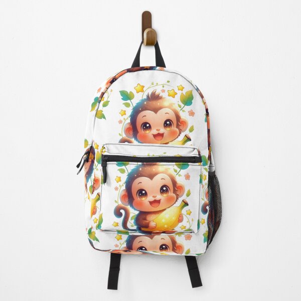 Item preview, Cute Baby Monkey Banana Glow designed and sold by CoquetteLunaCo.