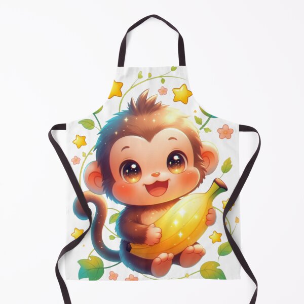 Item preview, Cute Baby Monkey Banana Glow designed and sold by CoquetteLunaCo.