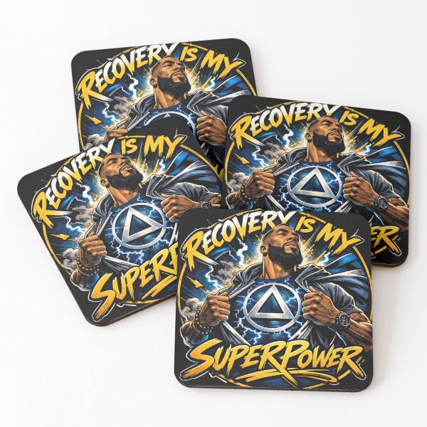 Item preview, AA Recovery Is My Superpower  designed and sold by soul-so-happy.