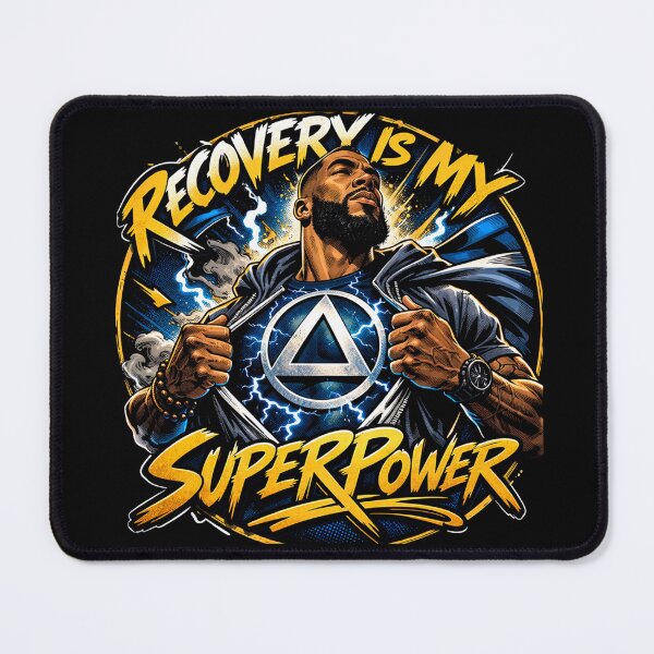 Item preview, AA Recovery Is My Superpower  designed and sold by soul-so-happy.