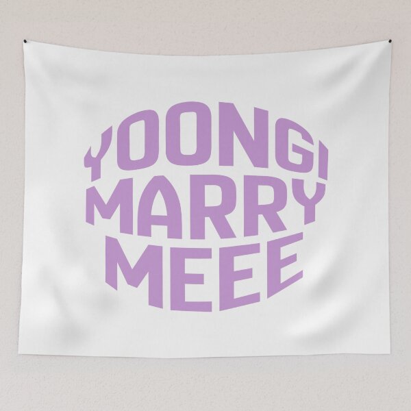 Item preview, BTS Yoongi Marry Me Suga Meme Text designed and sold by lydiamoon1.