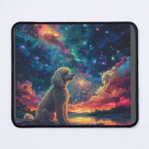 Item preview, Poodle puppy star gazing designed and sold by MendaciousMina.