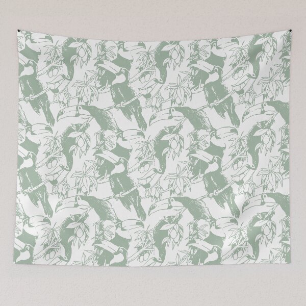 Item preview, toucan & mango pattern designed and sold by crissini.