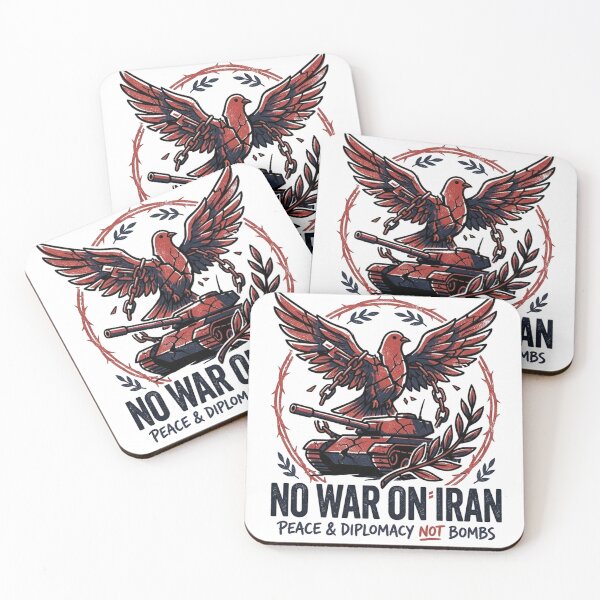 Item preview, No War on Iran - Peace & Diplomacy Not Bombs Anti-War Dove designed and sold by Owcomm.