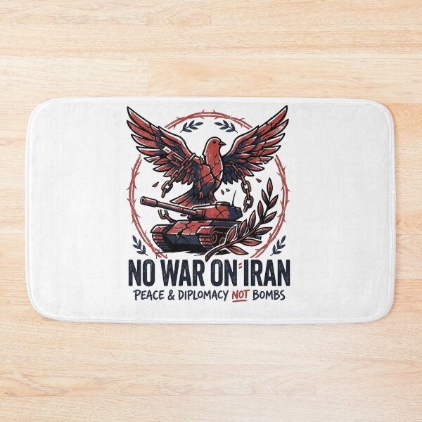 Item preview, No War on Iran - Peace & Diplomacy Not Bombs Anti-War Dove designed and sold by Owcomm.