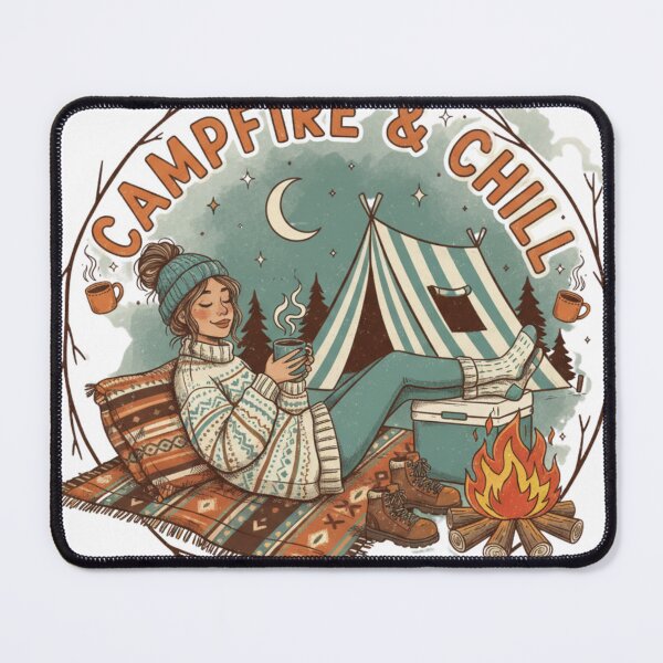 Item preview, Campfire & Chill designed and sold by BeastandBanshiLLC.