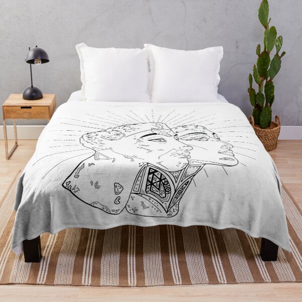 Item preview, Akhenaten & Nefertiti · Ancient Egypt Illustration · Pharaoh and Queen · Black and White Historical Art Print designed and sold by Atropa Parcae.
