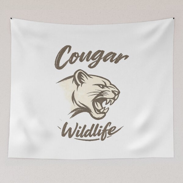 Item preview, Cougar Mountain Lion Wildlife Animal Nature Design designed and sold by ZbigiStudio.