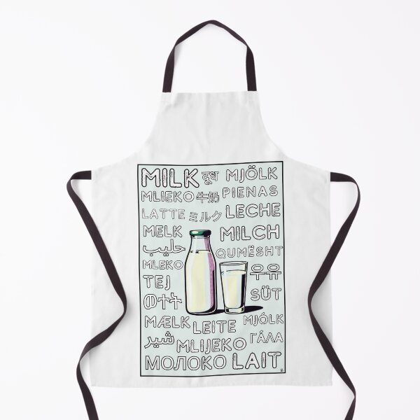 Item preview, Milk in Many Languages Typography | Multilingual Food Word Illustration designed and sold by SHELOPS.
