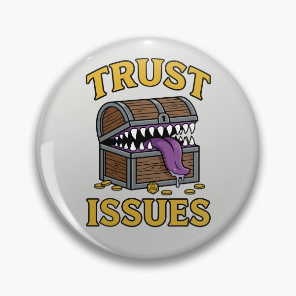 Item preview, Trust Issues - Funny RPG Mimic Monster designed and sold by DigitalGlade.