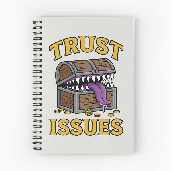 Item preview, Trust Issues - Funny RPG Mimic Monster designed and sold by DigitalGlade.