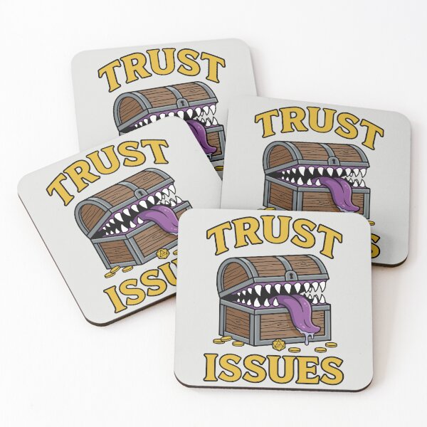 Item preview, Trust Issues - Funny RPG Mimic Monster designed and sold by DigitalGlade.