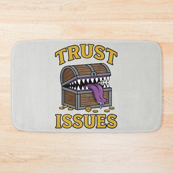 Item preview, Trust Issues - Funny RPG Mimic Monster designed and sold by DigitalGlade.