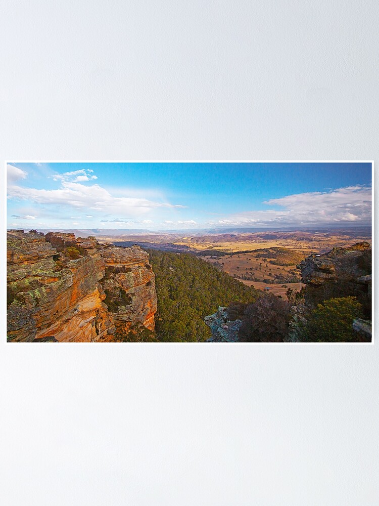 Thumbnail 2 of 3, Poster, Hassans Walls Lookout, Lithgow, NSW designed and sold by Richard  Windeyer.