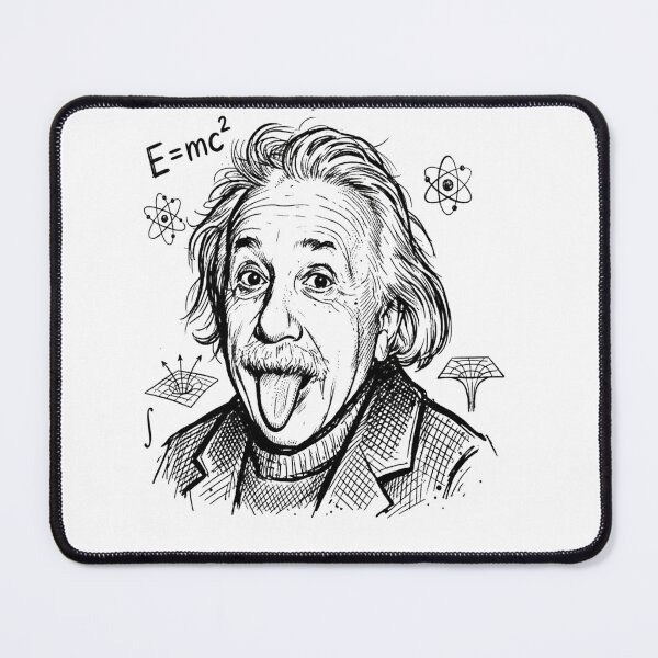Item preview, Albert Einstein E=mc2 Iconic Tongue Out Physics Theory designed and sold by Owcomm.