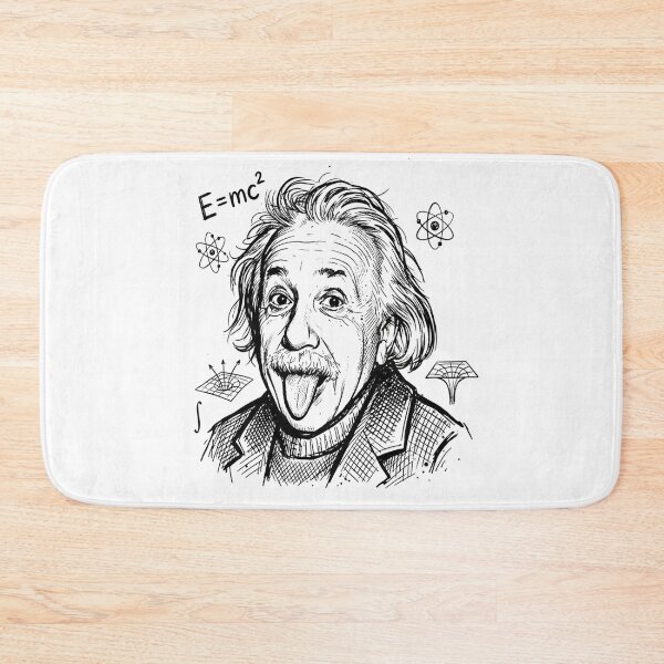 Item preview, Albert Einstein E=mc2 Iconic Tongue Out Physics Theory designed and sold by Owcomm.