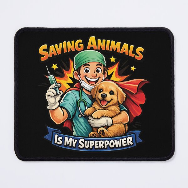 Item preview, Saving Animals Is My Superpower – Funny Veterinarian Vet Tech Animal Rescue Design designed and sold by 486DesignCo.