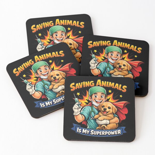 Item preview, Saving Animals Is My Superpower – Funny Veterinarian Vet Tech Animal Rescue Design designed and sold by 486DesignCo.