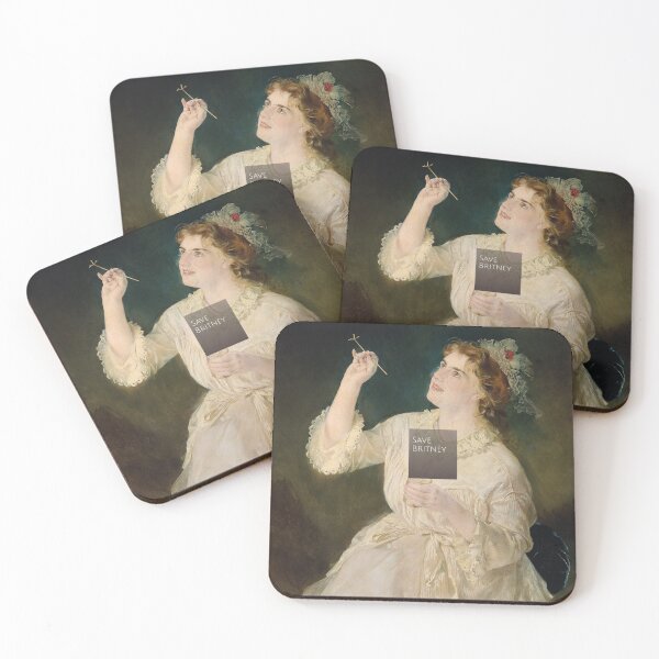 Item preview, Save Britney Funny Vintage Portrait Painting Sticker Pop Culture Humor Gift Free Britney designed and sold by Veryfinedesign.