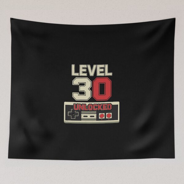 Item preview, Retro Level 30 Unlocked Gaming Milestone designed and sold by PopStars1993.