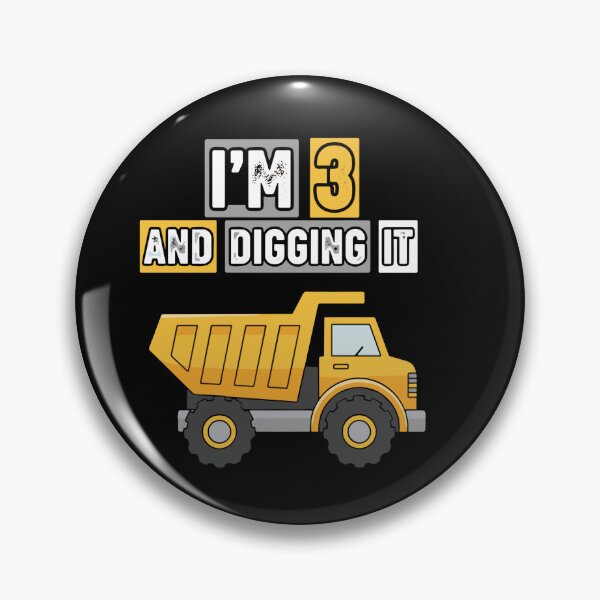 Item preview, I'm-3-And-Digging-It Kids Construction Truck designed and sold by PopStars1993.