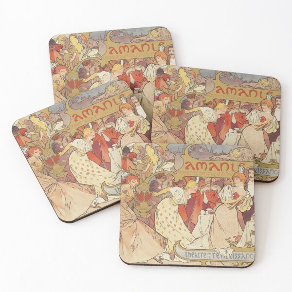 Item preview, Art Nouveau Poster Theatre Dance Scene Vintage Art Lovers designed and sold by RickE.