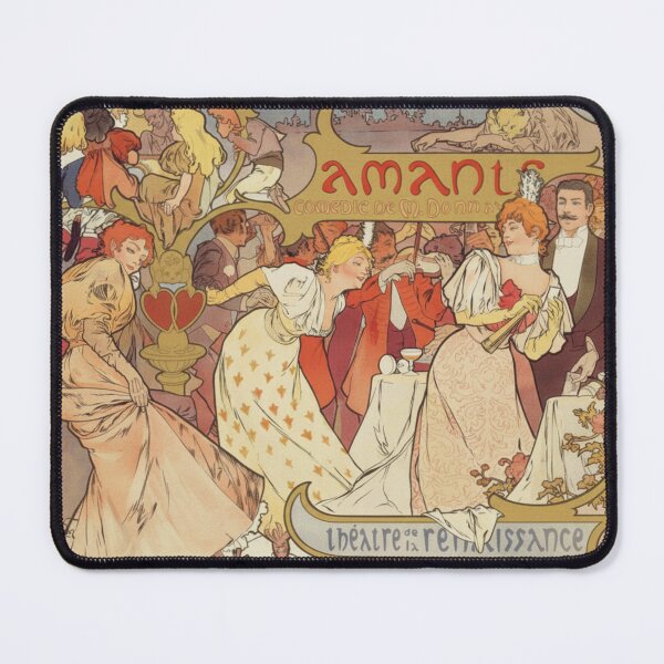 Item preview, Art Nouveau Poster Theatre Dance Scene Vintage Art Lovers designed and sold by RickE.