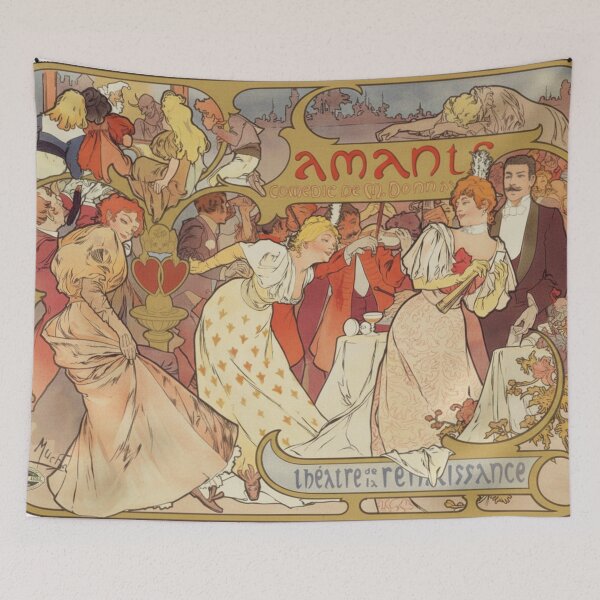 Item preview, Art Nouveau Poster Theatre Dance Scene Vintage Art Lovers designed and sold by RickE.