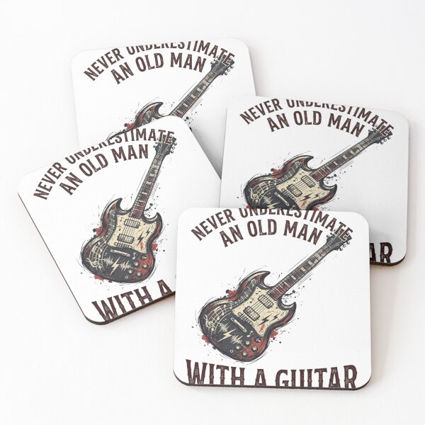 Item preview, Never underestimate an old man with a guitar  designed and sold by Jimhebbe.