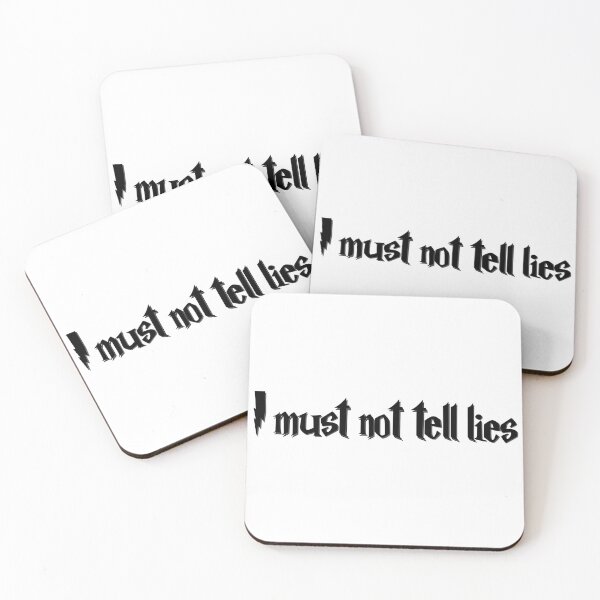 Item preview, “I Must Not Tell Lies” – Dark Academia Magic Quote Typography designed and sold by inallusha.