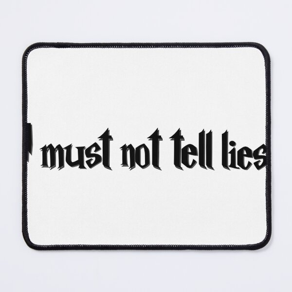 Item preview, “I Must Not Tell Lies” – Dark Academia Magic Quote Typography designed and sold by inallusha.