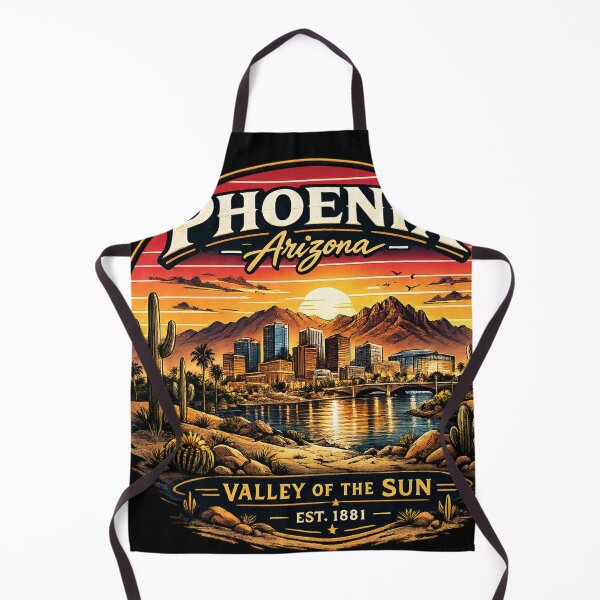 Item preview, Phoenix Arizona Retro Skyline – Valley of the Sun Vintage Desert Sunset designed and sold by Laughprints.