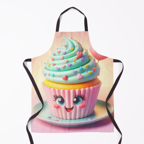 Item preview, Cute Flirty Cupcake Kawaii Sweet Treat designed and sold by AI-Only Creations.