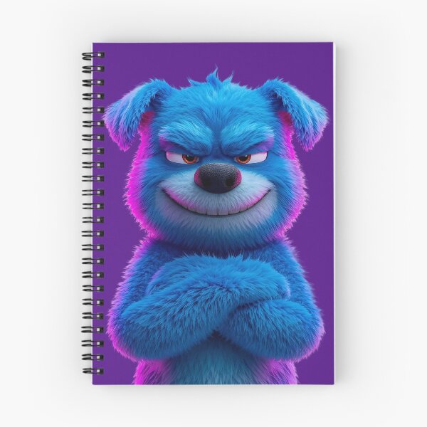Item preview, Grumpy Blue Fluffy Monster Sassy Attitude designed and sold by VantagePrints.
