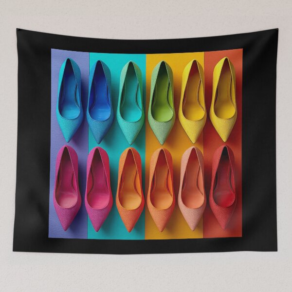 Item preview, Rainbow Heels designed and sold by bubblyrainbow.