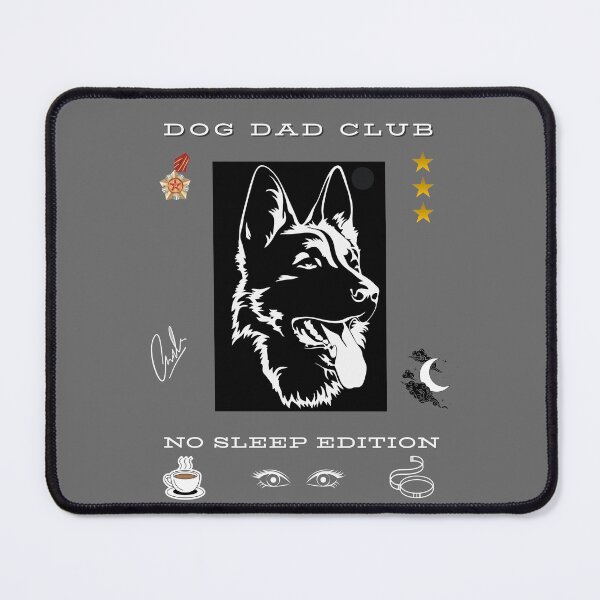 Item preview, Dog Dad Club No Sleep Edition – Funny German Shepherd Dog Dad Shirt designed and sold by InkWaveX.