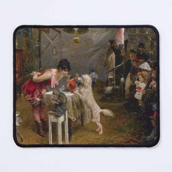 Item preview, Vintage Circus Painting Animal Trainer Performance Art Lovers designed and sold by RickE.