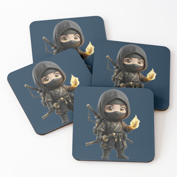 Item preview, Cute Chibi Shadow Ninja Fire Magic designed and sold by VantagePrints.