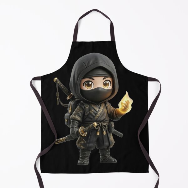 Item preview, Cute Chibi Shadow Ninja Fire Magic designed and sold by VantagePrints.