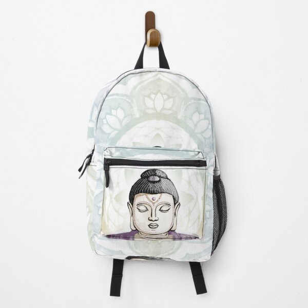 Item preview, Buddha Padma Watercolor - Fawn Coal Plum - Rainbow Sorbet Halo designed and sold by Irene Estelle.