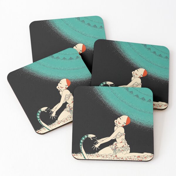 Item preview, Art Deco Illustration Exotic Dancer Snake Vintage Art Lovers designed and sold by RickE.