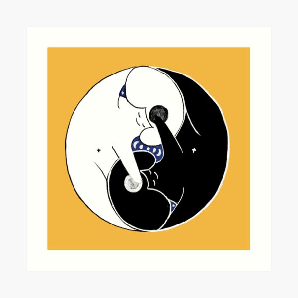 Yin Yang - Mindfulness baby Art Print