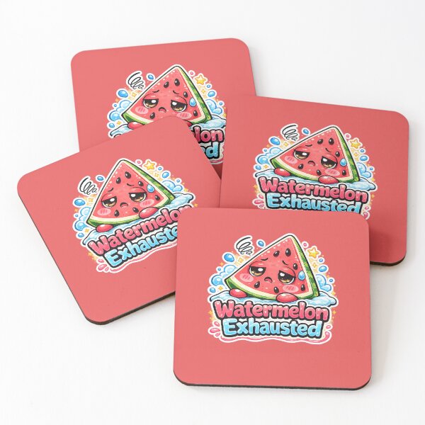 Item preview, Watermelon Exhausted – Kawaii Tired Too Cute Watermelon designed and sold by apanoracar.