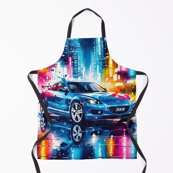 Item preview, Mazda RX-8 Cyberpunk Neon City – JDM Rotary Sports Car Art designed and sold by Motorline44.