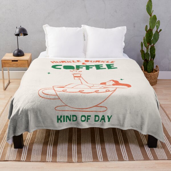 Item preview, Hurkle Durkle & Coffee Kind of Day – Cozy Coffee Aesthetic Retro Design designed and sold by SingerNZ.
