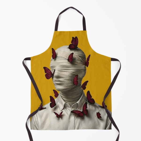 Item preview, Surreal Bandaged Man With Red Butterflies designed and sold by VantagePrints.
